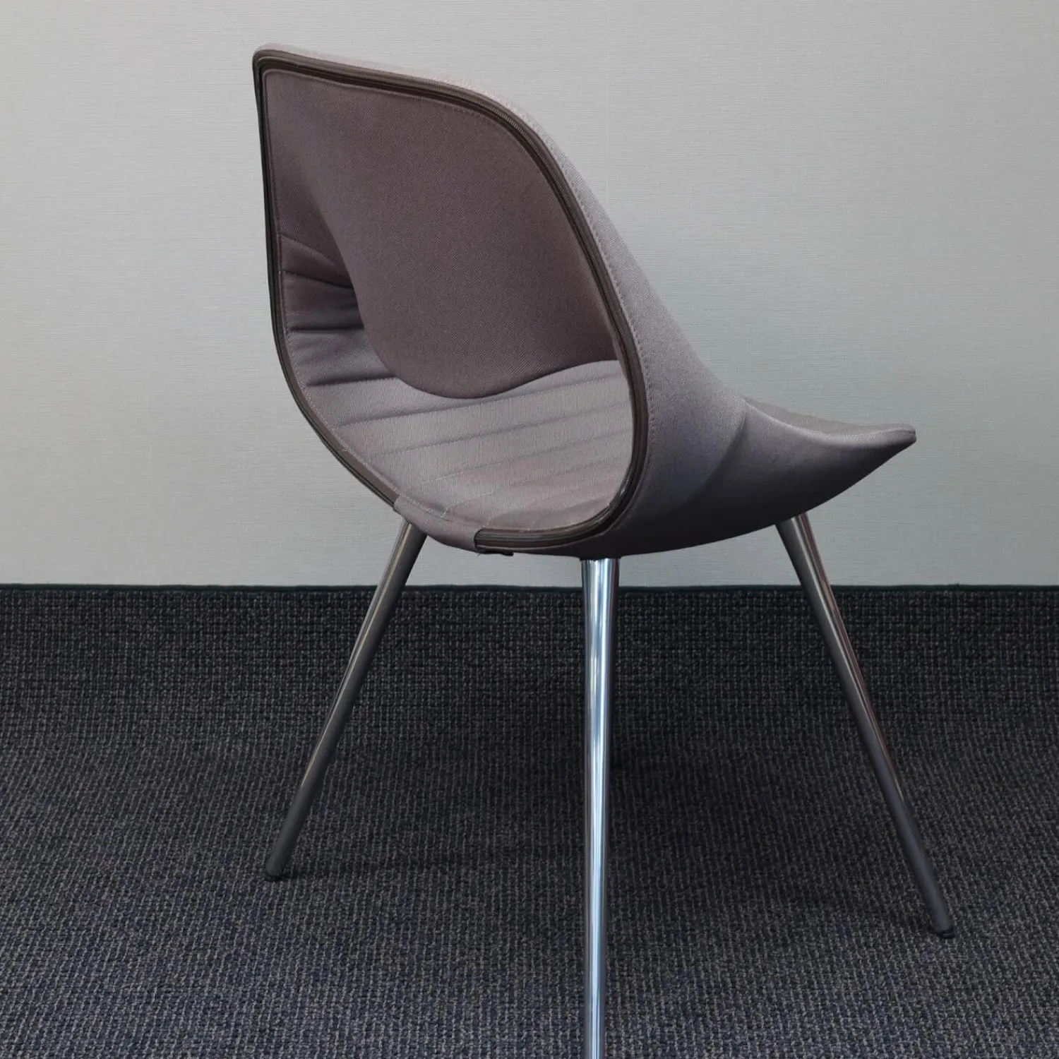 Züco Einzelstühle|Mehrzweckstuhl Little Perillo XS Bezug Grau Vierbein Chrom