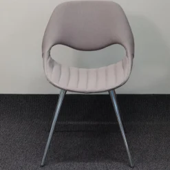 Züco Einzelstühle|Mehrzweckstuhl Little Perillo XS Bezug Grau Vierbein Chrom