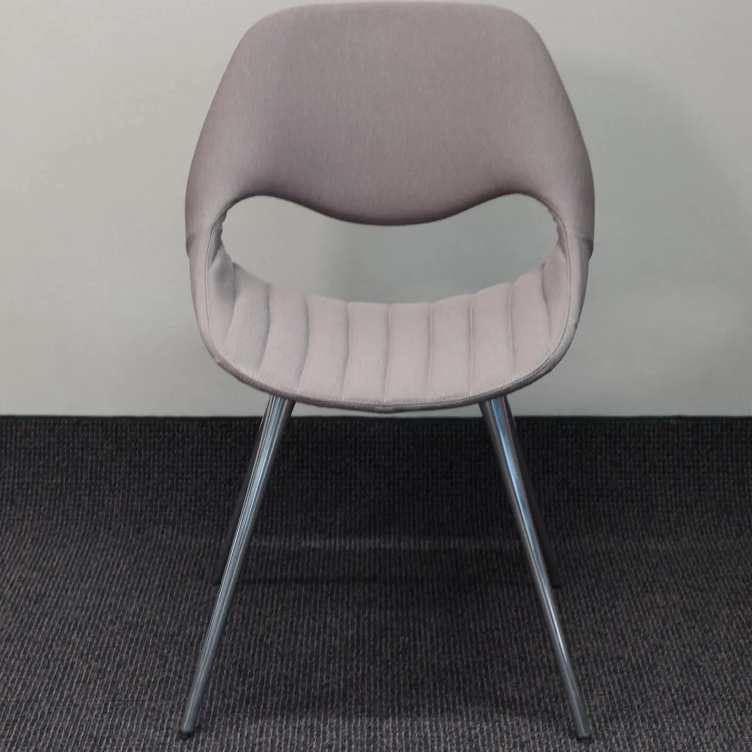 Züco Einzelstühle|Mehrzweckstuhl Little Perillo XS Bezug Grau Vierbein Chrom