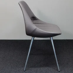 Züco Einzelstühle|Mehrzweckstuhl Little Perillo XS Bezug Grau Vierbein Chrom