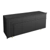 minottiitalia Kommoden & Sideboards|Anrichte Gessolina Anrichte MDF PU Lackiert Noir Schwarz
