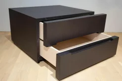 Molteni & C Nachttische|Nachtkommode 3030 Eiche Grau Füße Schwarz Mit 2 Schubladen