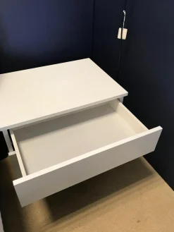 Venier Nachttische|Nachttisch Aliante Basic Bianco Assoluto Matt Weiß