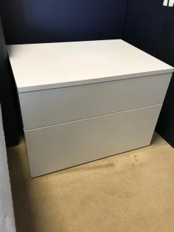 Venier Nachttische|Nachttisch Aliante Basic Bianco Assoluto Matt Weiß