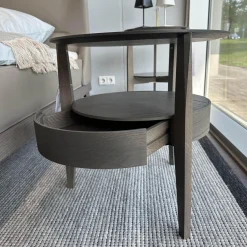 Molteni & C Beistelltische|Nachttisch Beistelltisch When Eiche Graphit Schub Holz