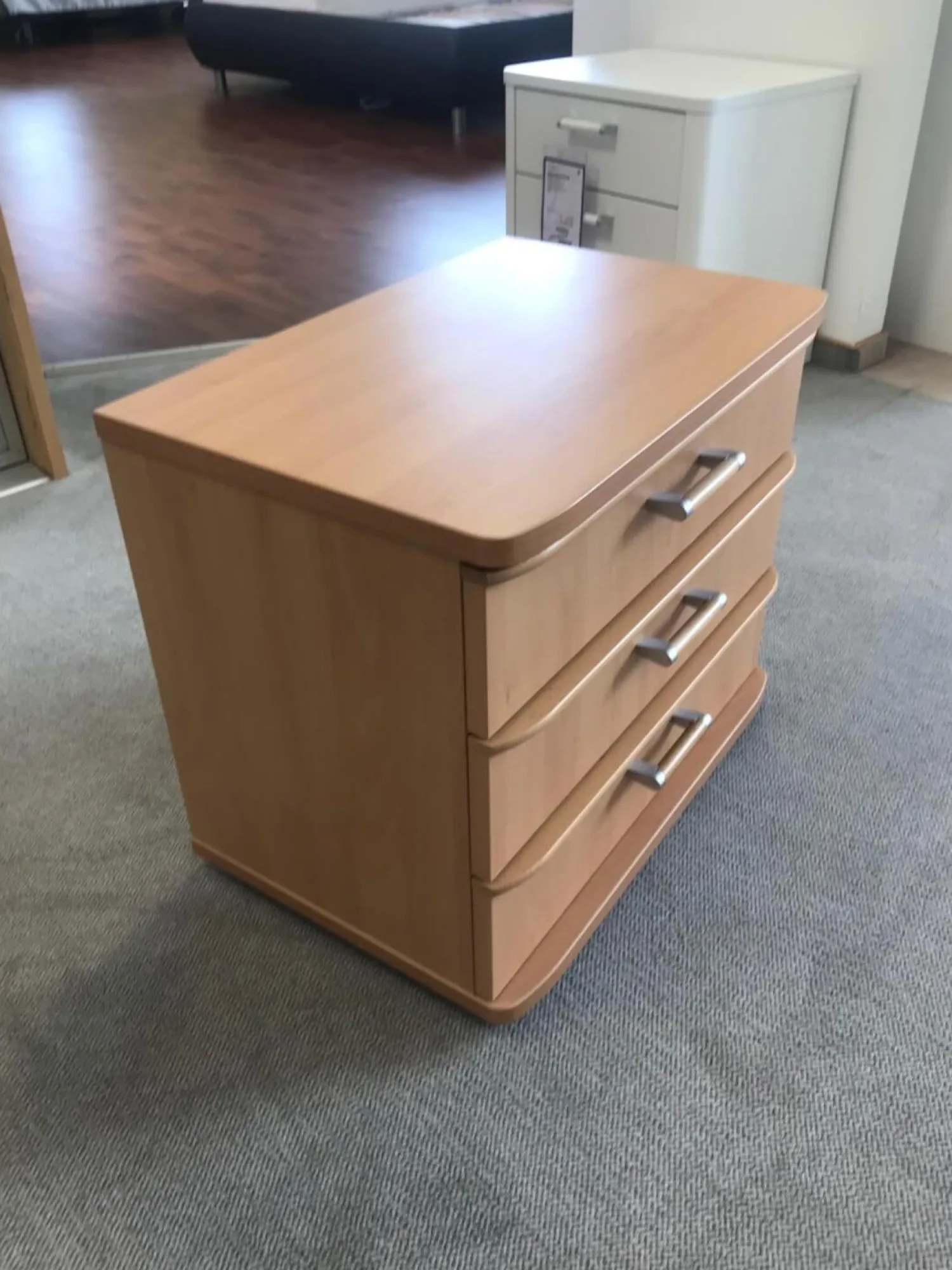 Nolte Nachttische|Nachttisch Saphir Buche Mit 3 Schubkästen