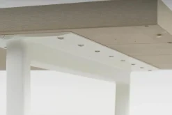 Fast Gartentische|Niedriger Tisch Orizon W03 Aluminium Naturall Lackiert Weiß