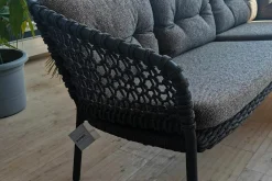 Cane Line Loungemöbel|Outdoor Loungegruppe Ocean Soft Rope Dark Grey Dunkelgrau Inklusive Kissensatz