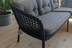 Cane Line Loungemöbel|Outdoor Loungegruppe Ocean Soft Rope Dark Grey Dunkelgrau Inklusive Kissensatz