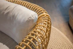 Cane Line Loungemöbel|Outdoor Loungesessel Nest Stoff Natte Light Grey Hellgrau Gestell Aluminiumrahmen Außen Weave