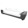 DEDON Loungemöbel|Outdoor Sofa 3 Sitzer Paros Farbe Silt Mit Kissenset Dry+ Plush Farben Linen Off White Inklusive Rolle