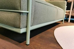 Cassina Loungemöbel|Outdoor Sofa LC3 Stoff Kimo Outdoor Smeraldo Grün Gestell Stahl Grün