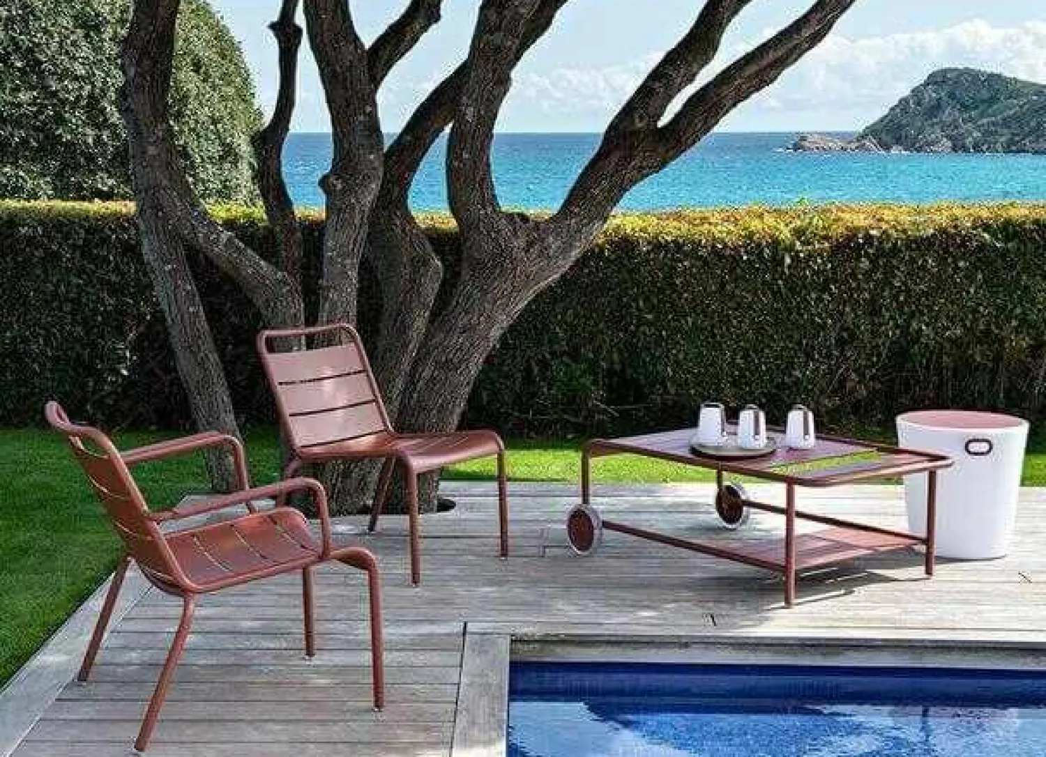 Fermob Couchtische|Outdoor-Couchtisch Aluminium Chili