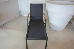 Solpuri Gartenliegen|Outdoor-Liege Spa Bespannung Softex-Gewebe Anthrazit Gestell Aluminium Anthrazit Mit Rollen