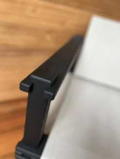 COR Loungemöbel|Outdoorsessel Farmer Bezug Stoff Weiß Grau Massivholzgestell Schwarz Geölt