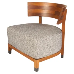 Flexform Loungemöbel|Outdoorsessel Thomas Stoff Begonia Gestell Iroko Brüniert