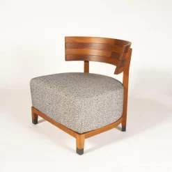 Flexform Loungemöbel|Outdoorsessel Thomas Stoff Begonia Gestell Iroko Brüniert