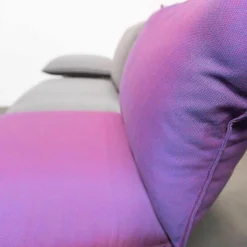 Weiß Loungemöbel|Outdoorsofa Feinstruktur Eleganz Graphit Mit 3 Kissensets Und 1 Armkissen