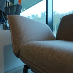 Fischer Möbel Loungemöbel|Outdoorsofa Luna Lounge Dining Bezug Stoff C Lopi R014 Coconut Grau Gestell Edelstahl