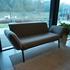 Fischer Möbel Loungemöbel|Outdoorsofa Luna Lounge Dining Bezug Stoff C Lopi R014 Coconut Grau Gestell Edelstahl