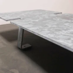 Weiß Gartentische|Outdoortisch Stahl Aus Einem Stück Lasergeschnitten und Feuerverzinkt