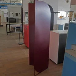 Schönbuch Regale|Paravent Lola Mit 3 Paneelen Lack Weinrot 40 Dunkelrot Und Flamingo Pink 38 Rosa