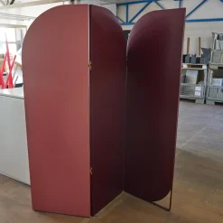 Schönbuch Regale|Paravent Lola Mit 3 Paneelen Lack Weinrot 40 Dunkelrot Und Flamingo Pink 38 Rosa