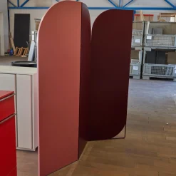 Schönbuch Regale|Paravent Lola Mit 3 Paneelen Lack Weinrot 40 Dunkelrot Und Flamingo Pink 38 Rosa