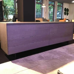 Molteni & C Kommoden & Sideboards|Password Evolution Sideboard Eiche Graphit Matt Gestell Zinnfarben