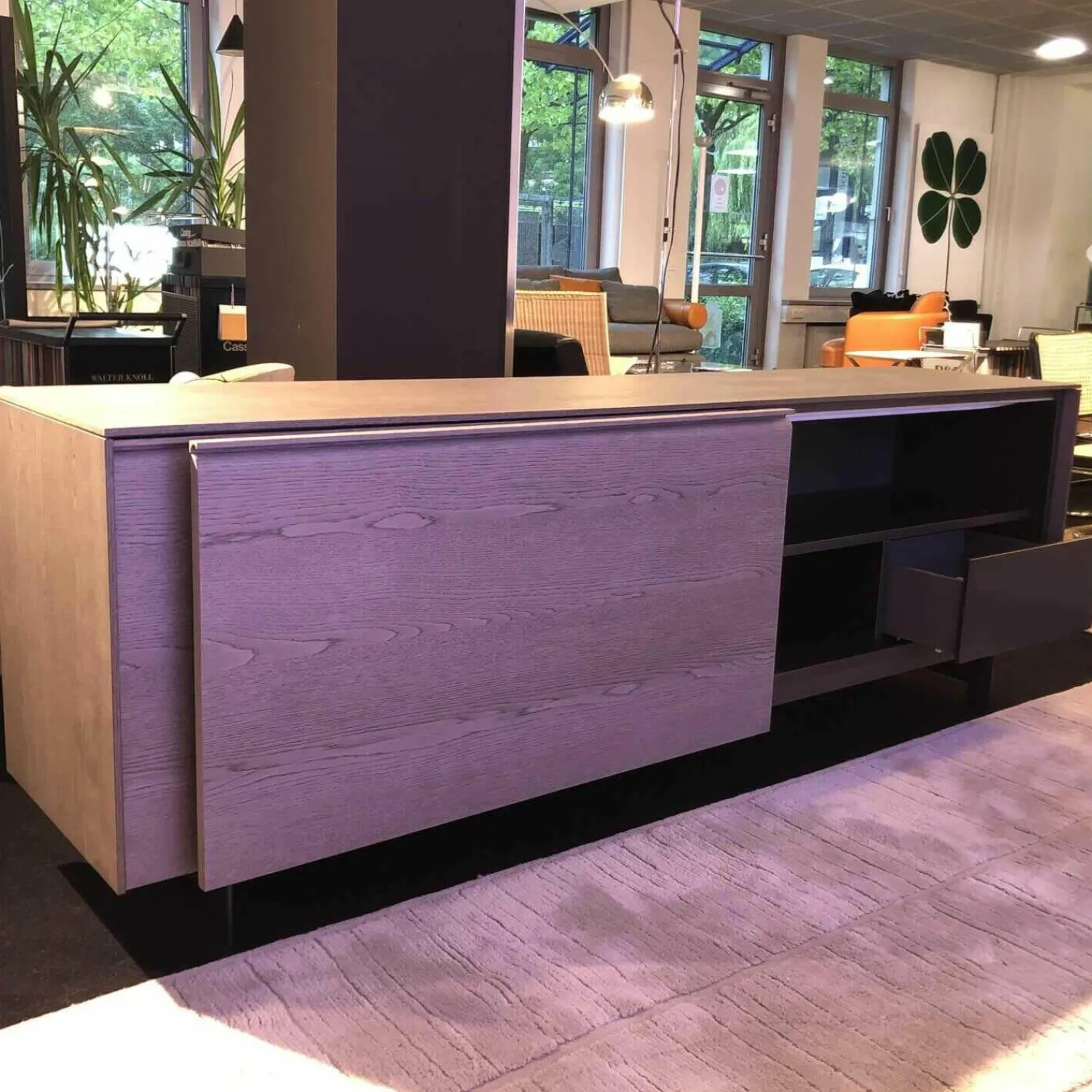 Molteni & C Kommoden & Sideboards|Password Evolution Sideboard Eiche Graphit Matt Gestell Zinnfarben