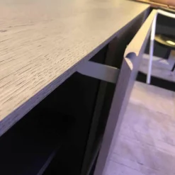 Molteni & C Kommoden & Sideboards|Password Evolution Sideboard Eiche Graphit Matt Gestell Zinnfarben