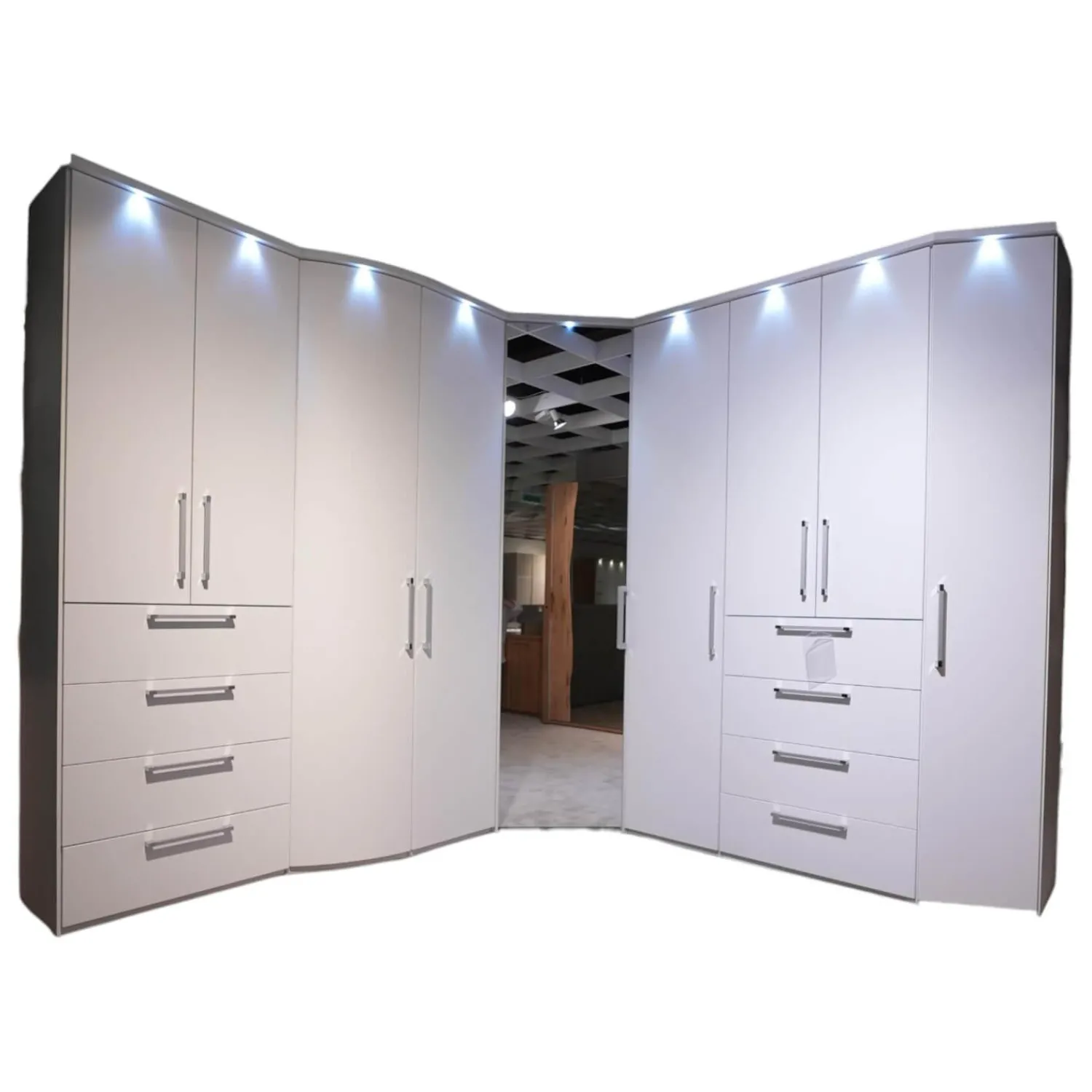 Nolte Kleiderschränke|Planungsschrank Horizont Polarweiß Mit Beleuchtung
