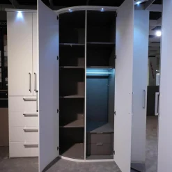 Nolte Kleiderschränke|Planungsschrank Horizont Polarweiß Mit Beleuchtung