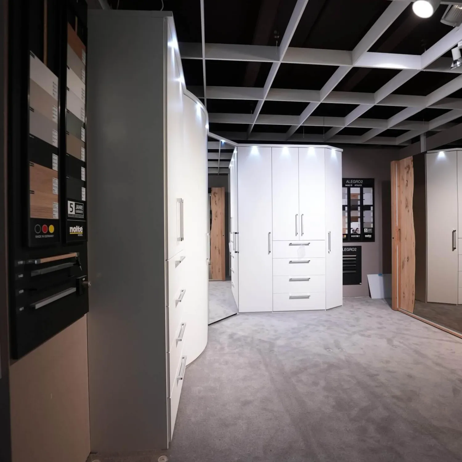 Nolte Kleiderschränke|Planungsschrank Horizont Polarweiß Mit Beleuchtung