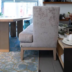 Bielefelder Werkstätten Essgruppen|Polo Tischgruppe Tisch Eiche Gekalkt Hell 3 Stühle Bank