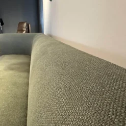 COR Bänke|Polsterbank Mell 11243 Stoff 8303 Schilfgrün Metallgestell Schwarz Pulverbeschichtet Inklusive Kunststoffgleiter