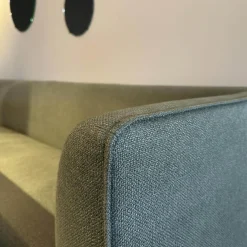 COR Bänke|Polsterbank Mell 11243 Stoff 8303 Schilfgrün Metallgestell Schwarz Pulverbeschichtet Inklusive Kunststoffgleiter