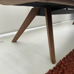 Hülsta Bänke|Polsterbank Solid B1222 Stoff LDS37 Linea Nussbaum Geölt