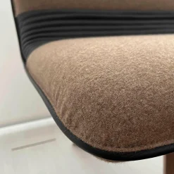 Hülsta Bänke|Polsterbank Solid B1222 Stoff LDS37 Linea Nussbaum Geölt