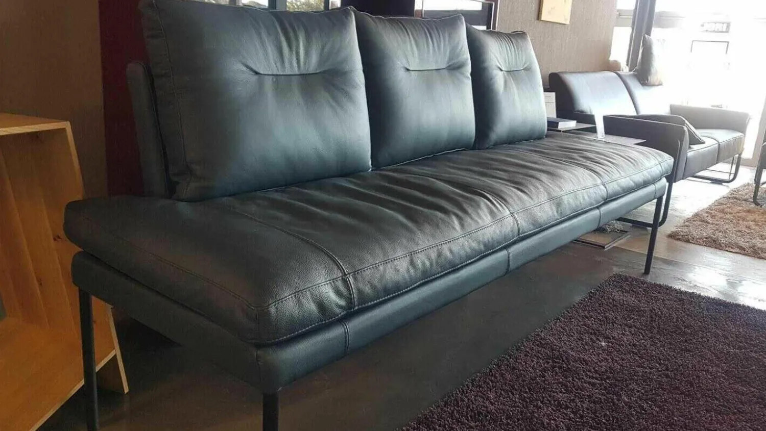 WK Wohnen Bänke|Polsterbank WK702 Leder Toledo Marine