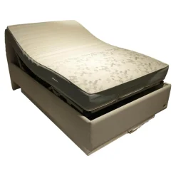 RUF Betten Polsterbetten|Polsterbett Composium 800 Stoff 06150 Weiß Creme Inklusive Matratze Und Vollautomatic