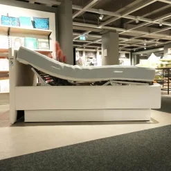 RUF Betten Polsterbetten|Polsterbett Composium 800 Stoff 06150 Weiß Creme Inklusive Matratze Und Vollautomatic