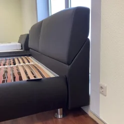 Hasena Polsterbetten|Polsterbett Dream-Line Deluxe 180 x 200 Textilleder Campos Cafe Ohne Lattenrost Und Matratze