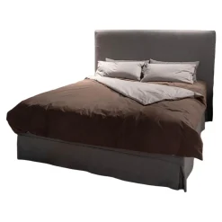 Schramm Polsterbetten|Polsterbett Grand Cru Cannes Inklusive 2 Divina Matratzen Stoff Knit-Art 1 Yanis-1840-Grau Gestell Aus Kiefermassivleimholz