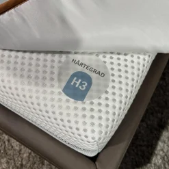 Hukla Polsterbetten|Polsterbett Heaven Leder Galero Nougat Braun Metallfuß Schwarz Inklusive Matratzen