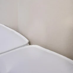 Treca Interiors Polsterbetten|Polsterbett Kate Stoff Hot Madison 072 Beige Creme Füße Chrom mit Matratzen