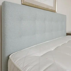 Treca Interiors Polsterbetten|Polsterbett Super Cad Stoff Gio Lune 009 Türkis mit Matratzen