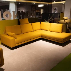 freistil Rolf Benz Polstergruppen|Polstereckgarnitur Und Sessel 170 Stoff 6545 Honiggelb Gelb Fuß Stahl Rundrohr Tiefschwarz RAL9005 Schwarz