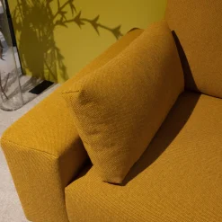 freistil Rolf Benz Polstergruppen|Polstereckgarnitur Und Sessel 170 Stoff 6545 Honiggelb Gelb Fuß Stahl Rundrohr Tiefschwarz RAL9005 Schwarz