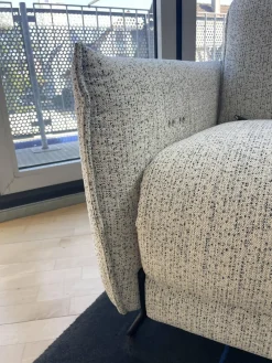 Rom Ecksofas|Polstereckgruppe Vitis CL280 Stoff Ancona Sky Grau Blau Fuß Schwarz Inklusive Motorischer Relaxfunktion